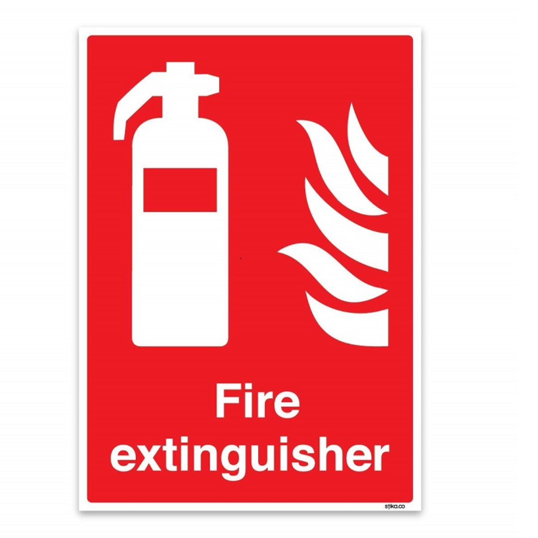 Wholesale Safety Sign Fire Extinguisher Sticker Supplier In UAE